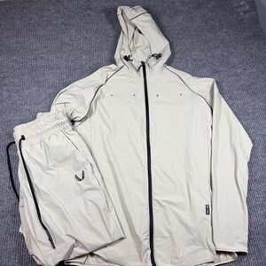 ASRV Tracksuit Men L All Season Recreation Training Hoodie Windbreaker Jacket